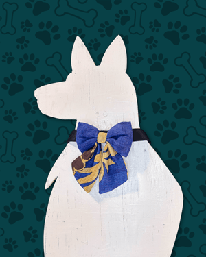 Saree Pet Bow | Small - Asha Project Kantha - Saree - Handmade