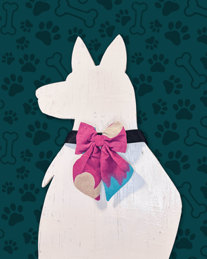 Saree Pet Bow | Small - Asha Project Kantha - Saree - Handmade