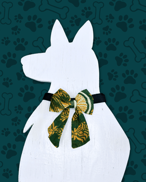 Saree Pet Bow | Small - Asha Project Kantha - Saree - Handmade