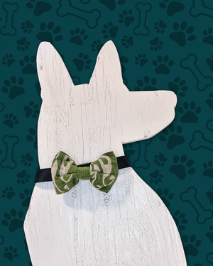 Saree Pet Bowtie | Large - Asha Project Kantha - Saree - Handmade