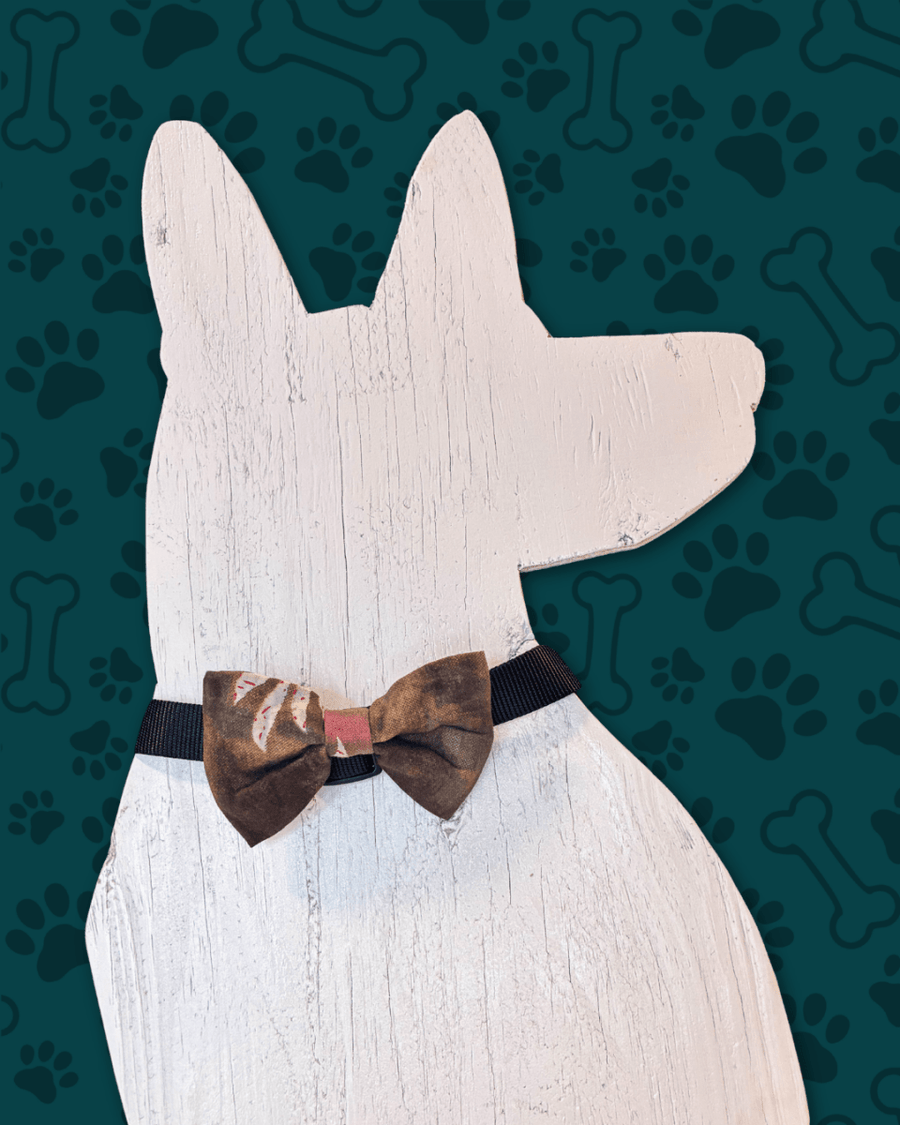 Saree Pet Bowtie | Large - Asha Project Kantha - Saree - Handmade