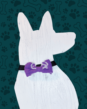 Saree Pet Bowtie | Large - Asha Project Kantha - Saree - Handmade