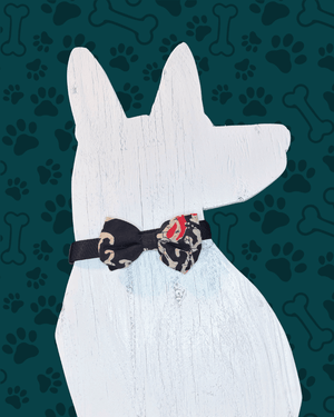 Saree Pet Bowtie | Large - Asha Project Kantha - Saree - Handmade