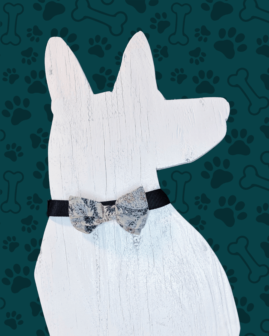 Saree Pet Bowtie | Large - Asha Project Kantha - Saree - Handmade