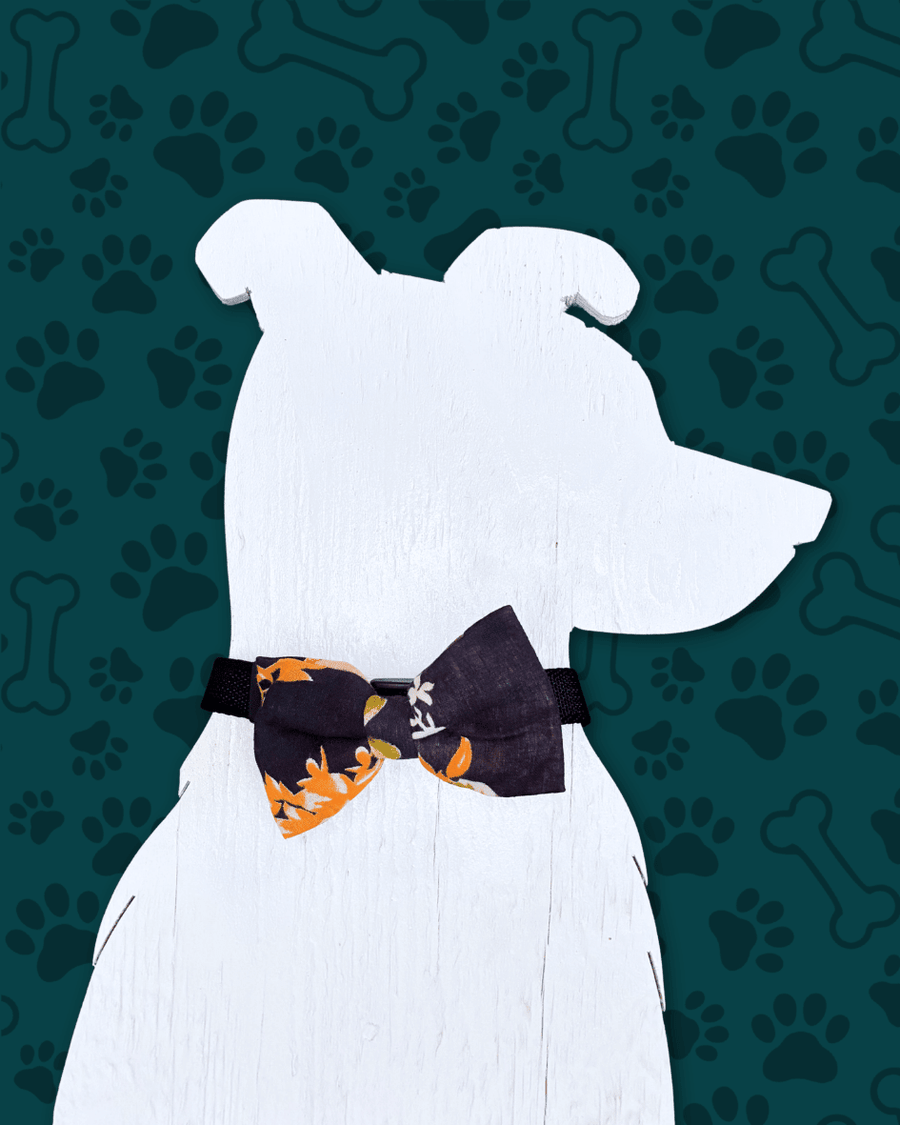 Saree Pet Bowtie | Small - Asha Project Kantha - Saree - Handmade