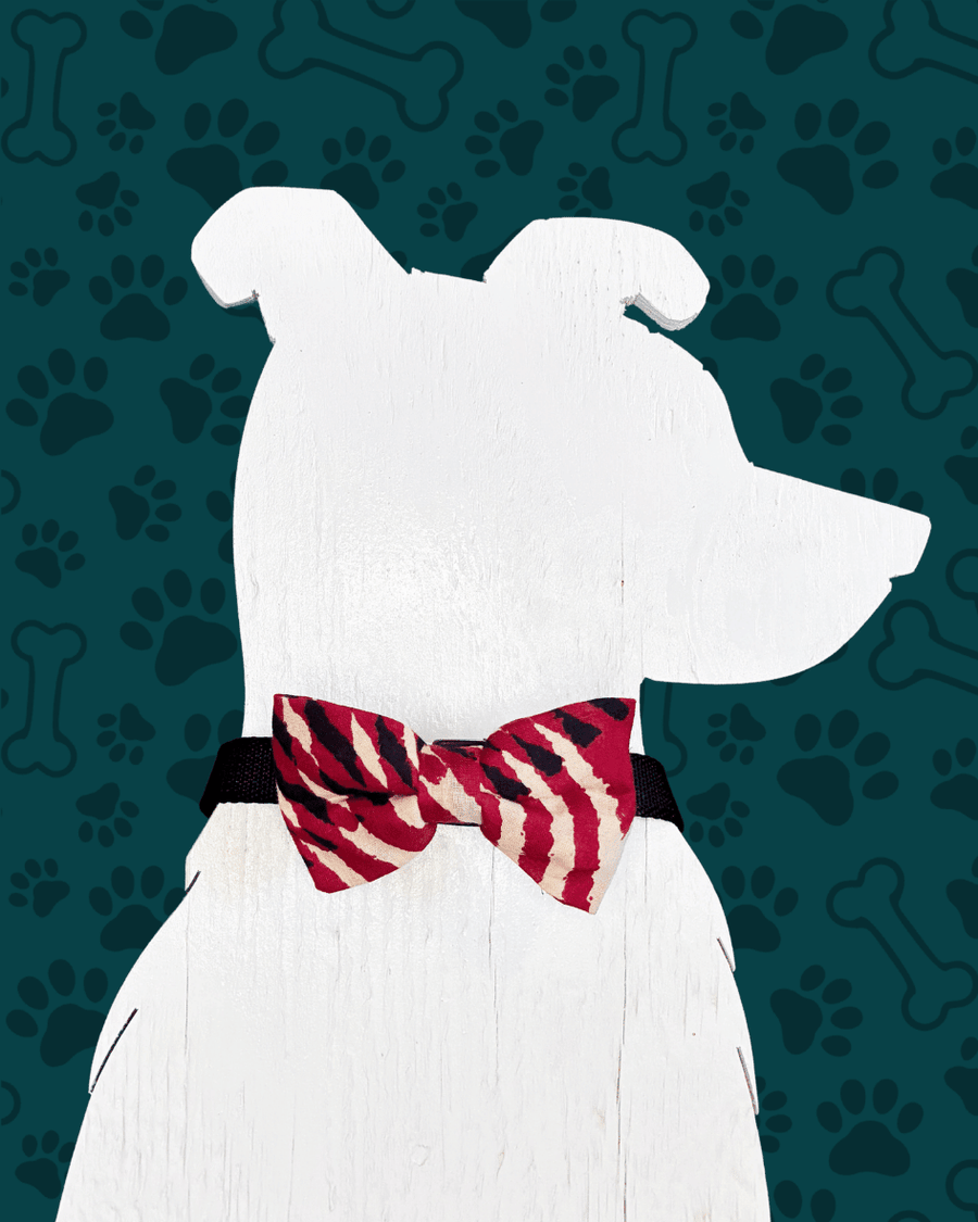 Saree Pet Bowtie | Small - Asha Project Kantha - Saree - Handmade