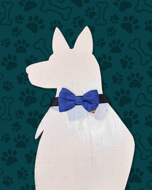 Saree Pet Bowtie | Small - Asha Project Kantha - Saree - Handmade