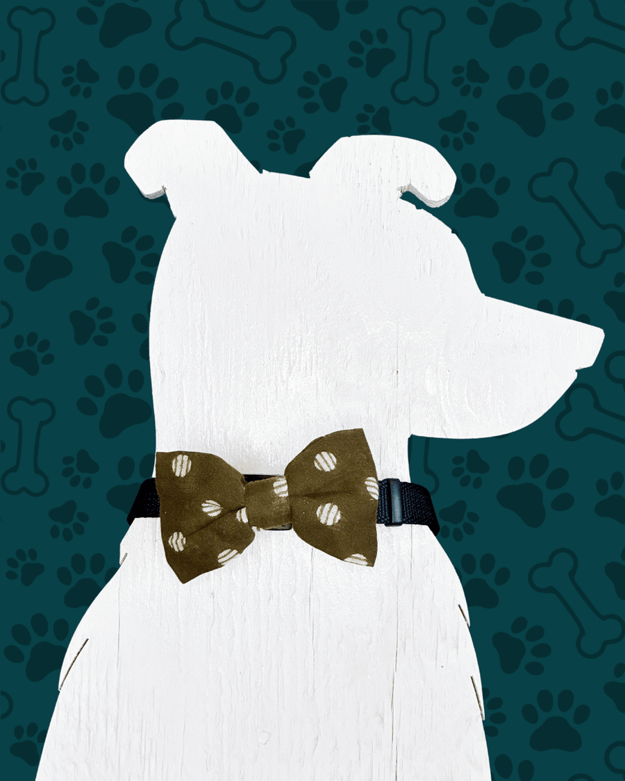 Saree Pet Bowtie | Small - Asha Project Kantha - Saree - Handmade