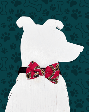 Saree Pet Bowtie | Small - Asha Project Kantha - Saree - Handmade