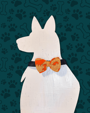 Saree Pet Bowtie | Small - Asha Project Kantha - Saree - Handmade