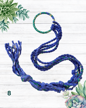 Saree Plant Hanger | Assorted - Asha Project Kantha - Saree - Handmade