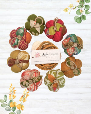 Saree Pumpkin Garland - Asha Project Kantha-Saree-Handmade