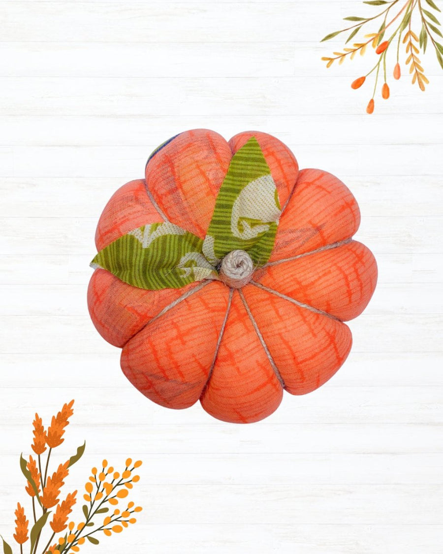 Saree Pumpkin | Large - Asha Project Kantha - Saree - Handmade