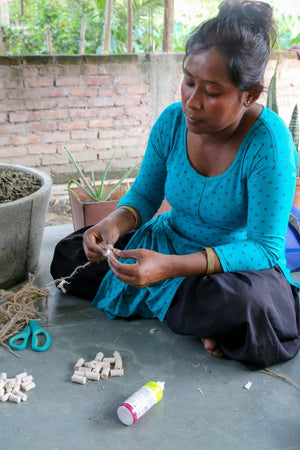 Saree Pumpkin | Medium - Asha Project Kantha - Saree - Handmade
