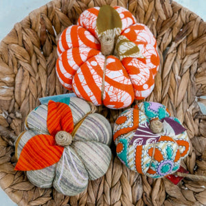 Saree Pumpkin Set | Set - Asha Project Kantha-Saree-Handmade