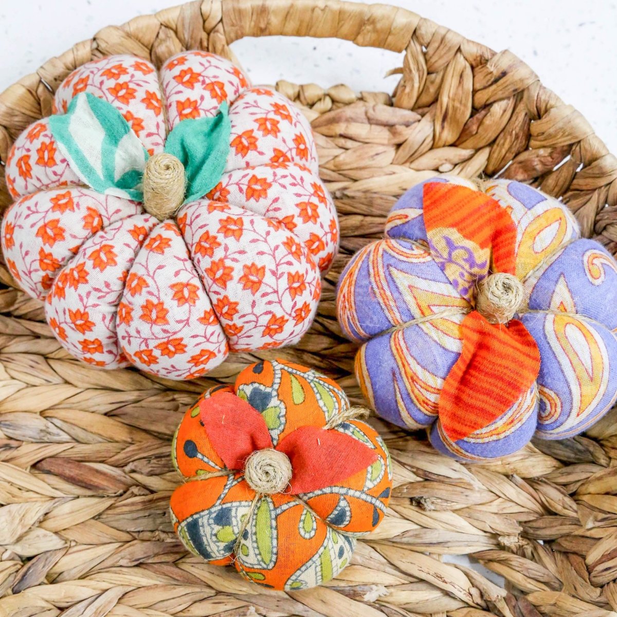 Saree Pumpkin Set | Set - Asha Project Kantha - Saree - Handmade