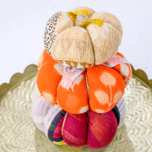 Saree Pumpkin Set | Set - Asha Project Kantha - Saree - Handmade