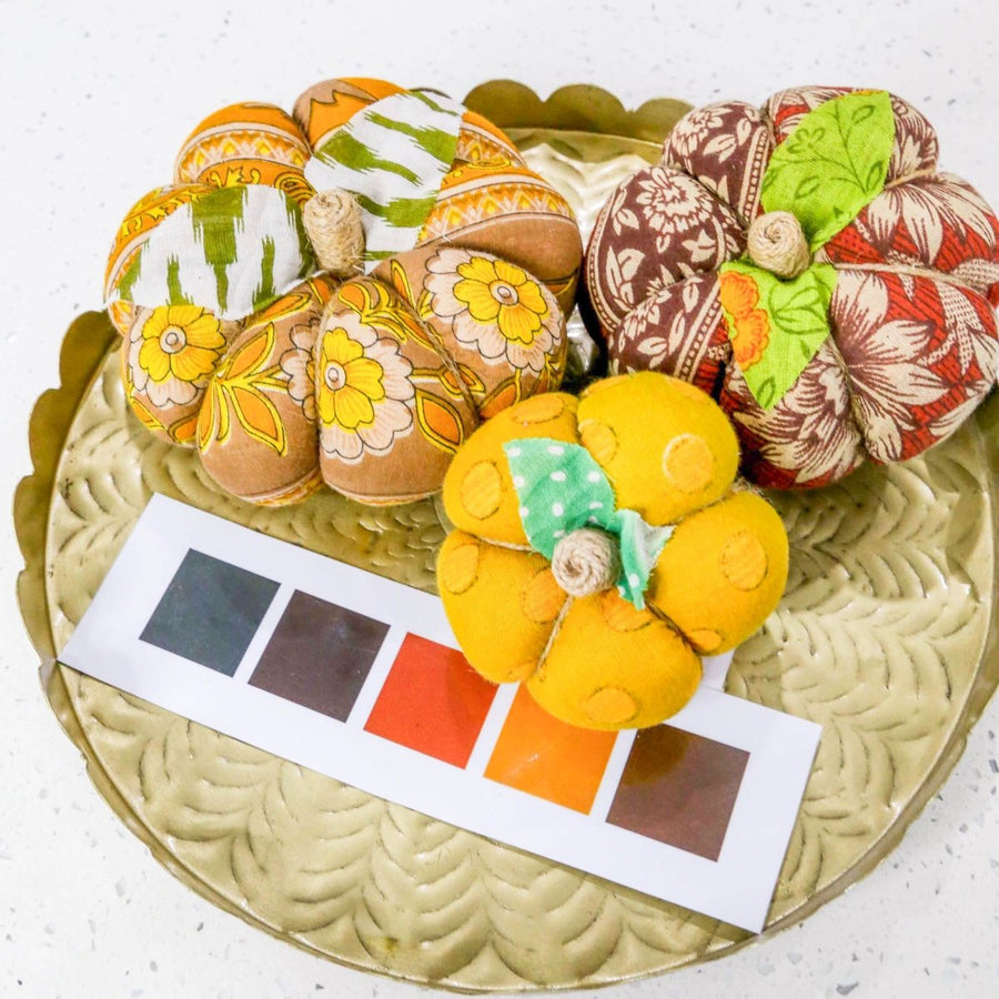 Saree Pumpkin Set | Set - Asha Project Kantha - Saree - Handmade