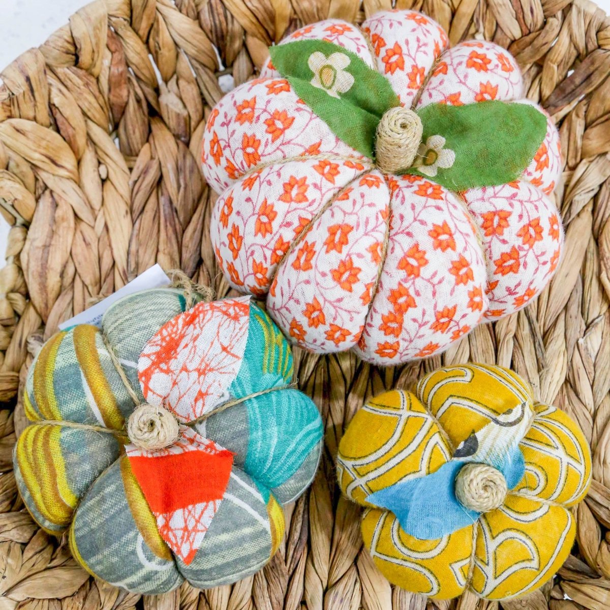 Saree Pumpkin Set | Set - Asha Project Kantha - Saree - Handmade