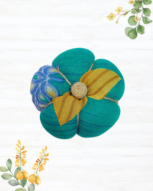 Saree Pumpkin | Small - Asha Project Kantha - Saree - Handmade