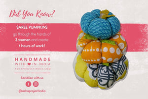 Saree Pumpkin | Small - Asha Project Kantha - Saree - Handmade