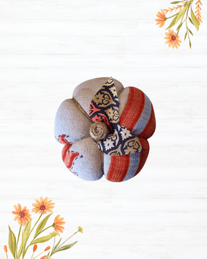 Saree Pumpkin | Small - Asha Project Kantha - Saree - Handmade