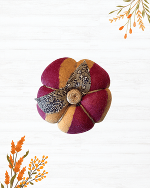 Saree Pumpkin | Small - Asha Project Kantha - Saree - Handmade