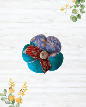 Saree Pumpkin | Small - Asha Project Kantha - Saree - Handmade