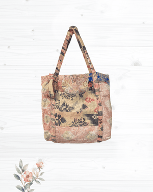 Vintage Kantha Bag - Asha Project Kantha-Saree-Handmade