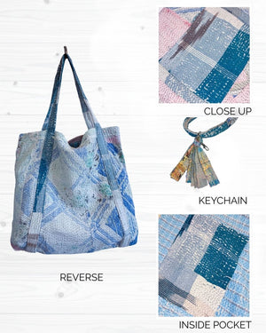 Vintage Kantha Bag - Asha Project Kantha - Saree - Handmade