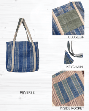 Vintage Kantha Bag - Asha Project Kantha-Saree-Handmade