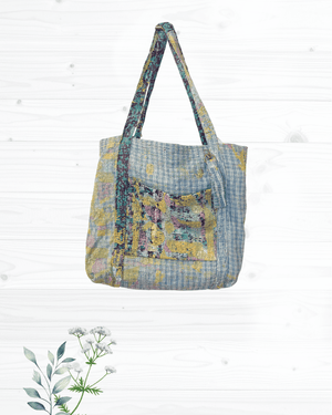 Vintage Kantha Bag - Asha Project Kantha-Saree-Handmade