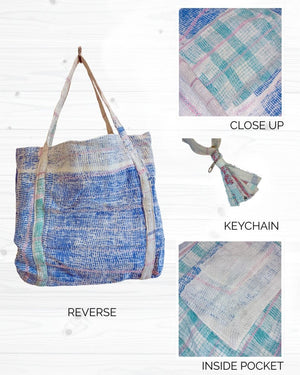 Vintage Kantha Bag - Asha Project Kantha - Saree - Handmade