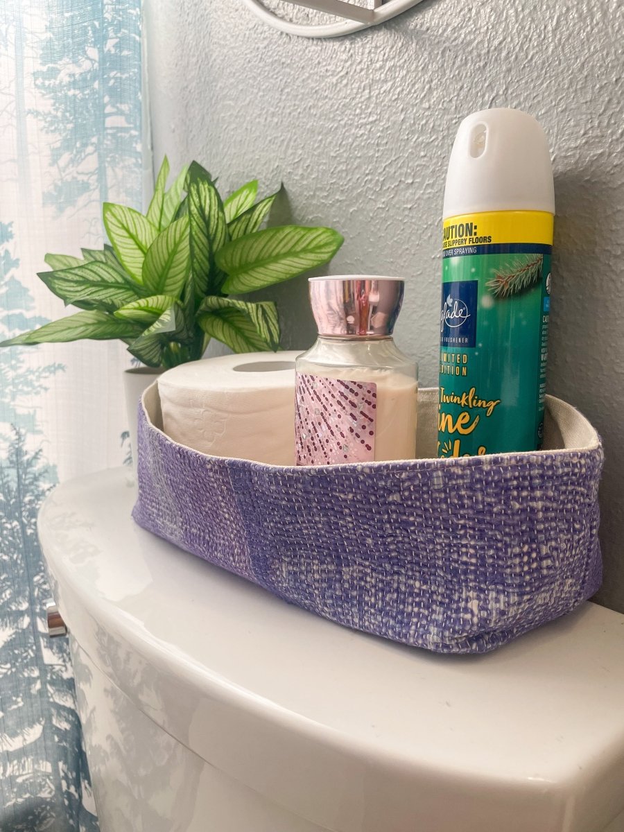 Vintage Kantha Bread Basket | Large - Asha Project Kantha - Saree - Handmade