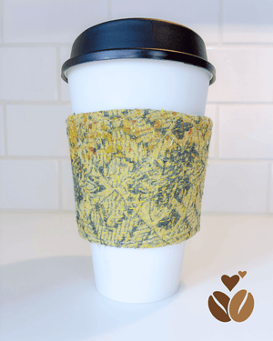 Vintage Kantha Coffee Cozy - Asha Project Kantha - Saree - Handmade