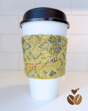 Vintage Kantha Coffee Cozy - Asha Project Kantha - Saree - Handmade