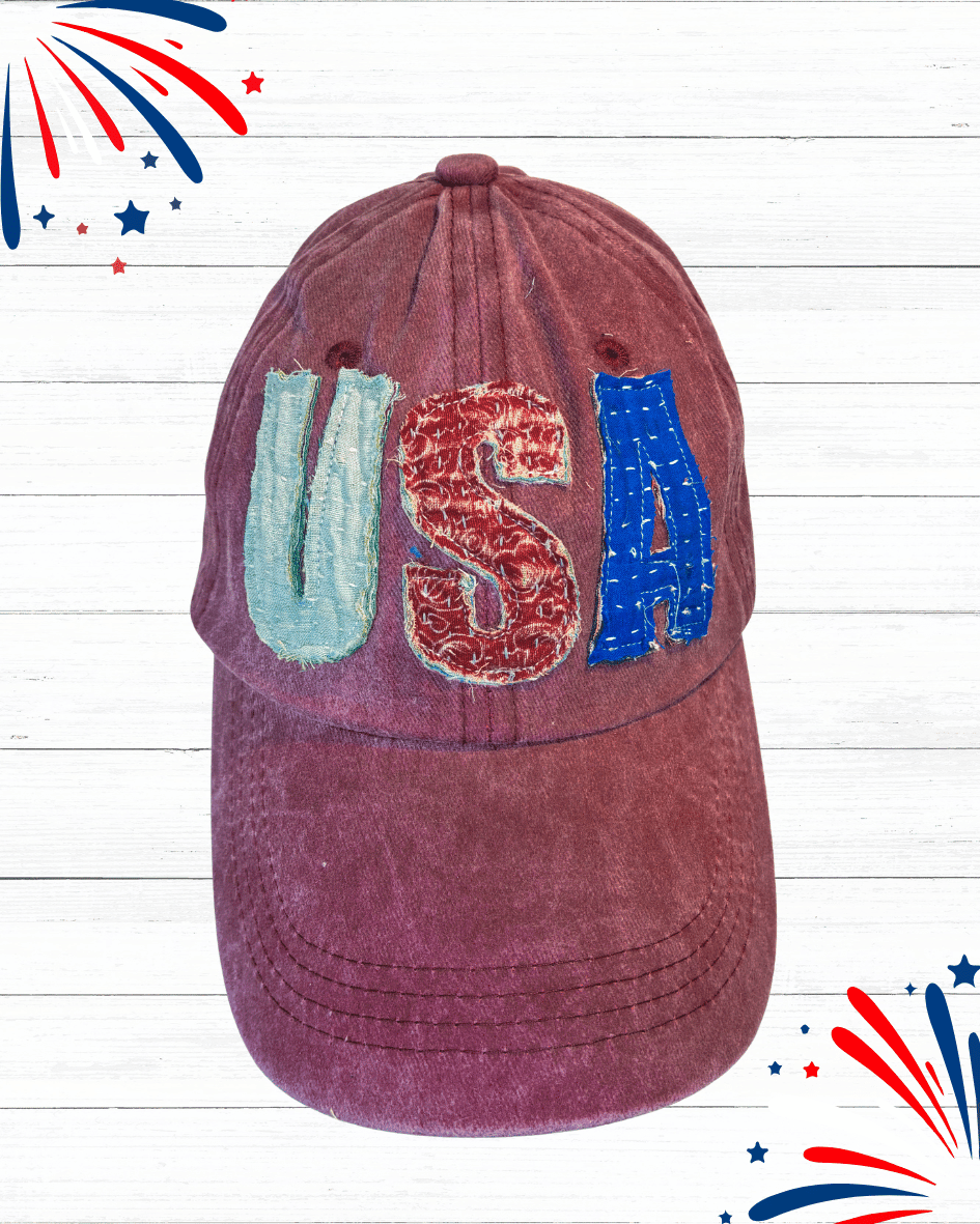 Vintage Kantha Hat | USA - Asha Project Kantha - Saree - Handmade