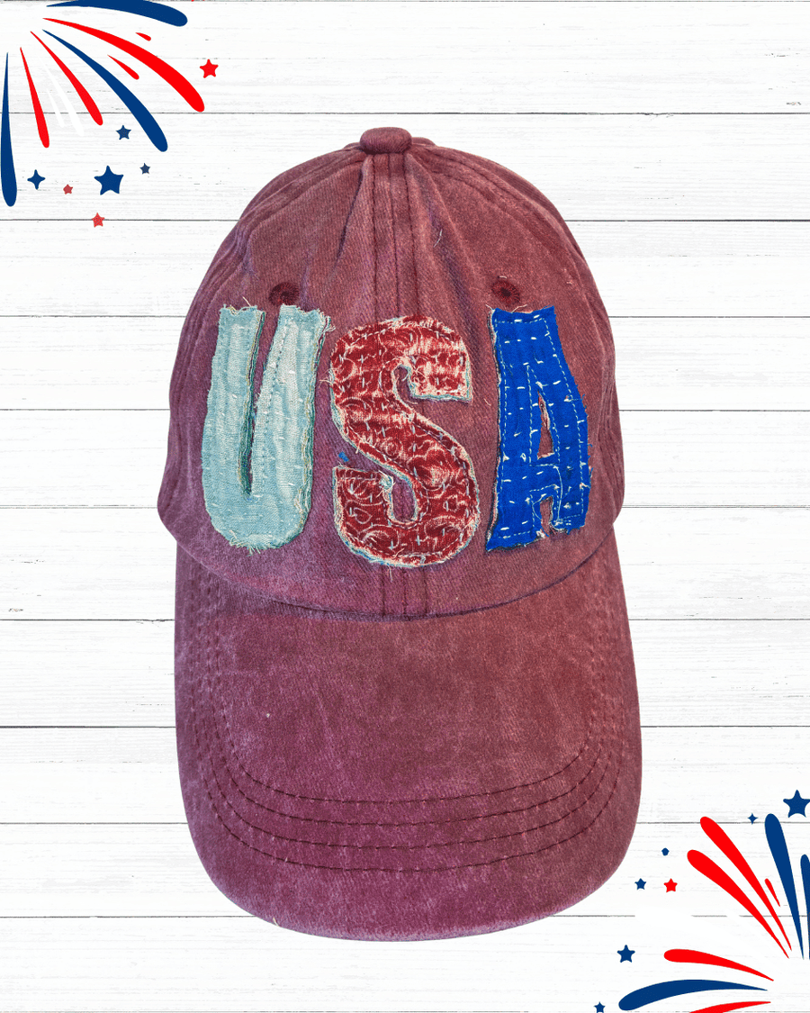 Vintage Kantha Hat | USA - Asha Project Kantha - Saree - Handmade