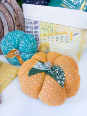 Vintage Kantha Pumpkin | Medium - Asha Project Kantha-Saree-Handmade