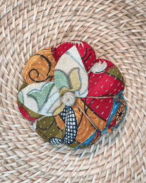Vintage Kantha Pumpkin | Medium - Asha Project Kantha-Saree-Handmade