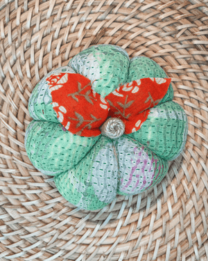 Vintage Kantha Pumpkin | Medium - Asha Project Kantha-Saree-Handmade