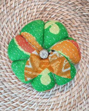 Vintage Kantha Pumpkin | Medium - Asha Project Kantha-Saree-Handmade