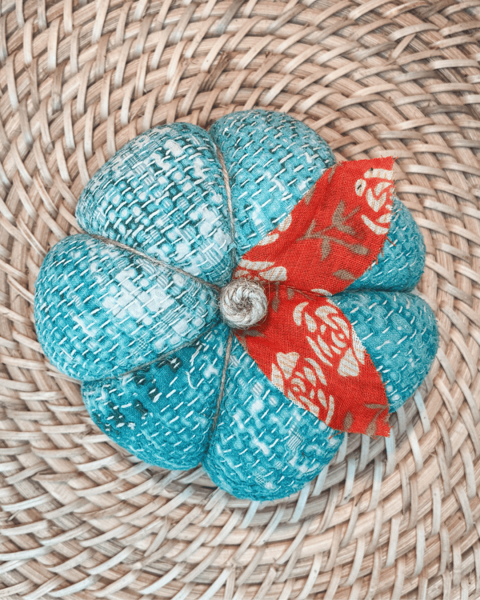 Vintage Kantha Pumpkin | Medium - Asha Project Kantha-Saree-Handmade