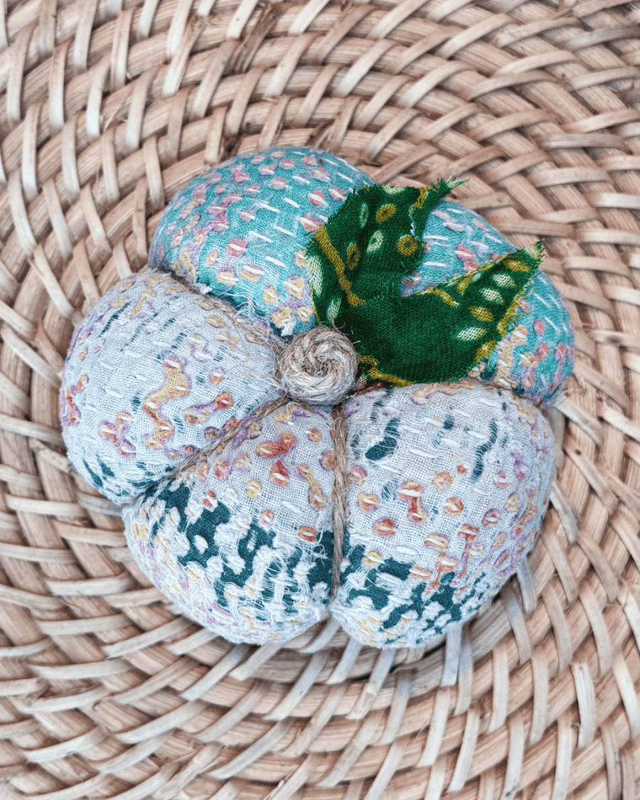 Vintage Kantha Pumpkin | Small - Asha Project Kantha-Saree-Handmade