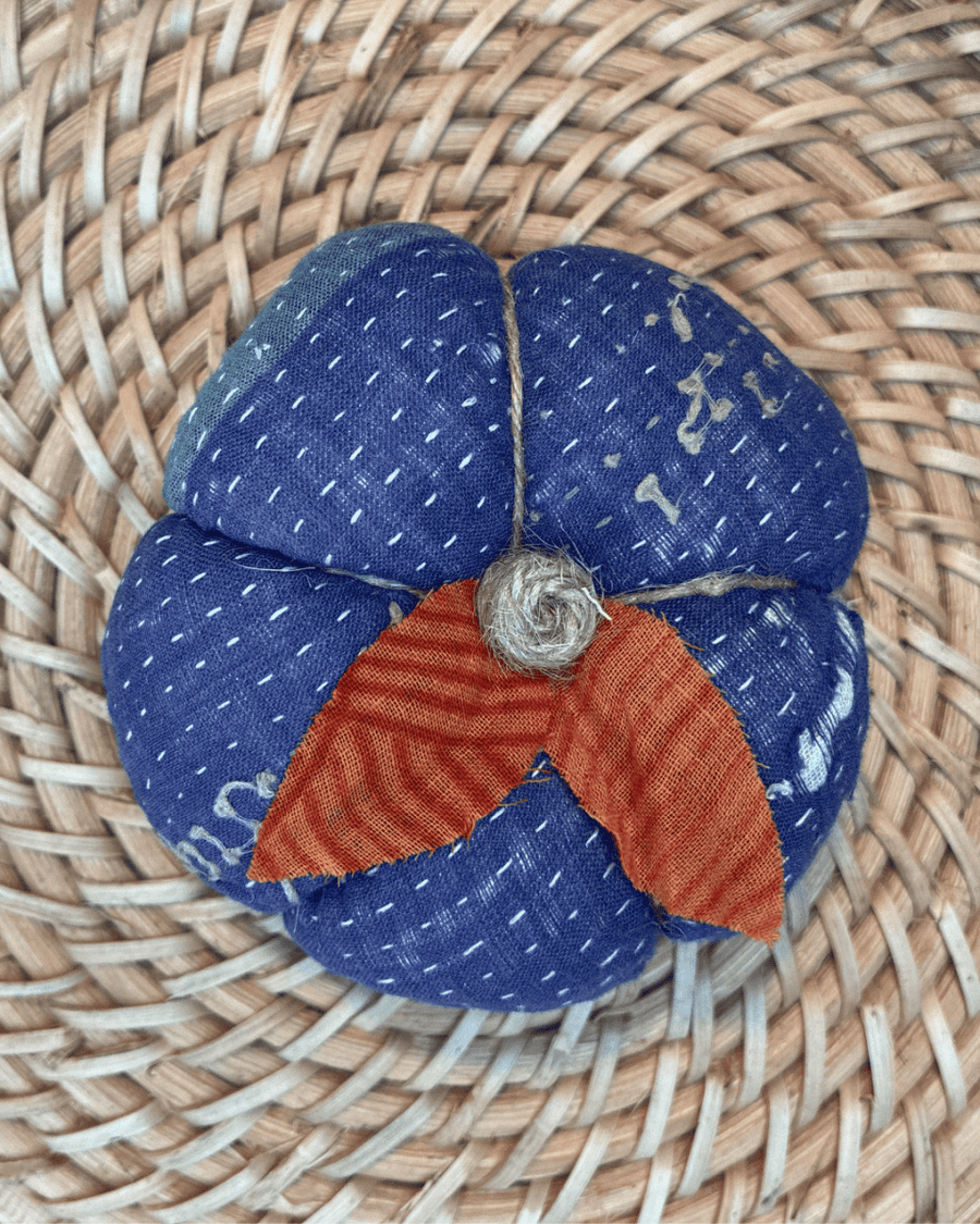 Vintage Kantha Pumpkin | Small - Asha Project Kantha-Saree-Handmade
