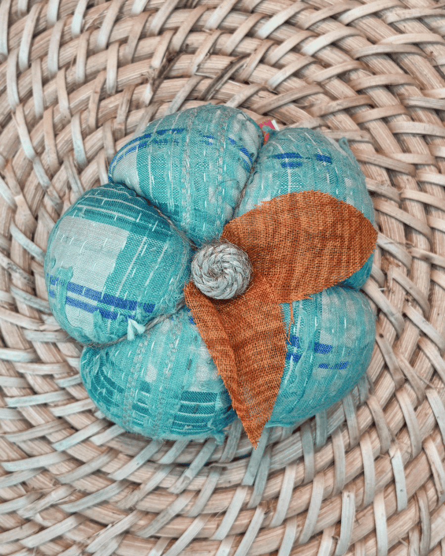 Vintage Kantha Pumpkin | Small - Asha Project Kantha-Saree-Handmade