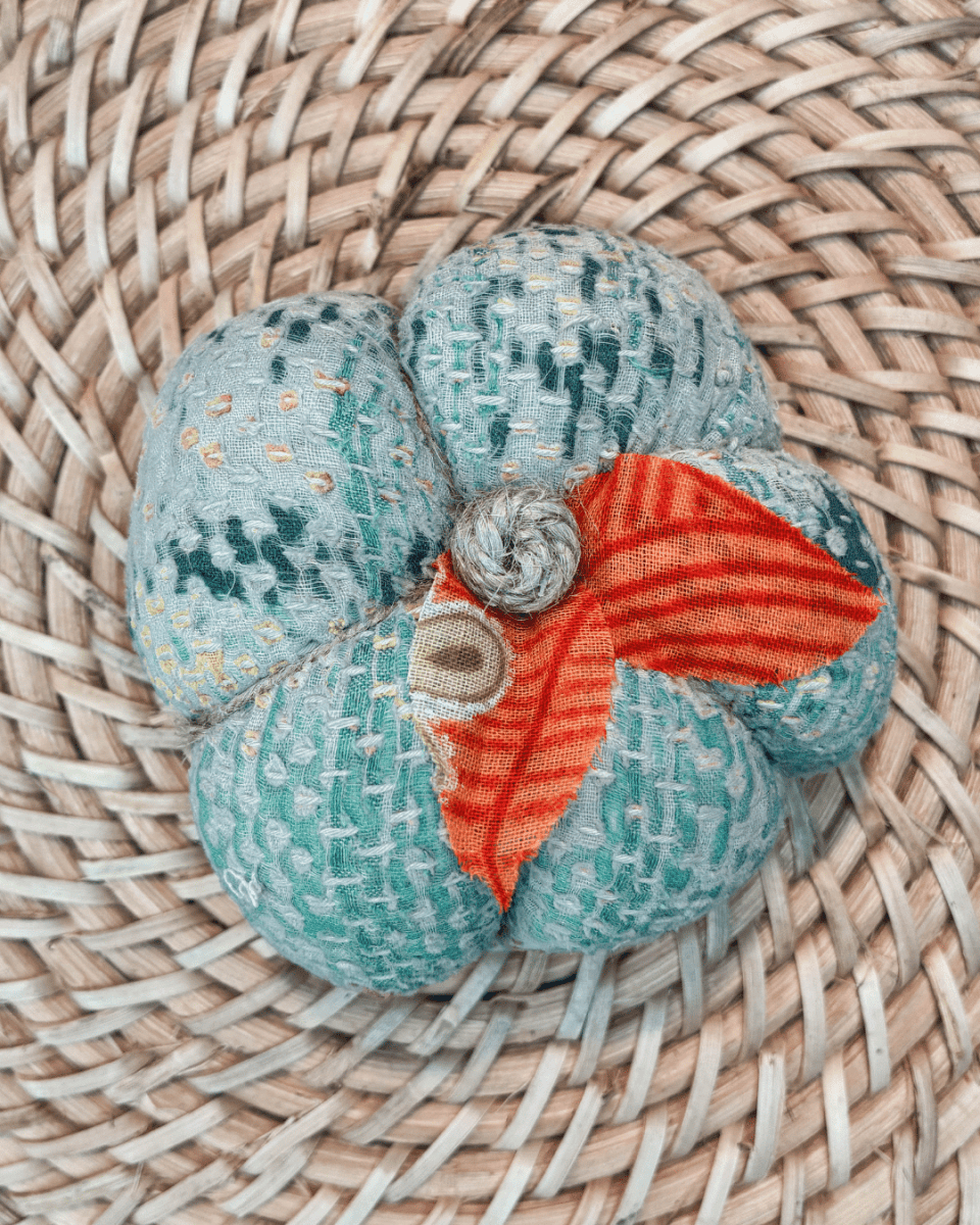 Vintage Kantha Pumpkin | Small - Asha Project Kantha-Saree-Handmade