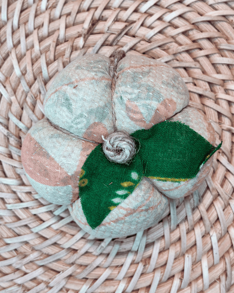 Vintage Kantha Pumpkin | Small - Asha Project Kantha-Saree-Handmade