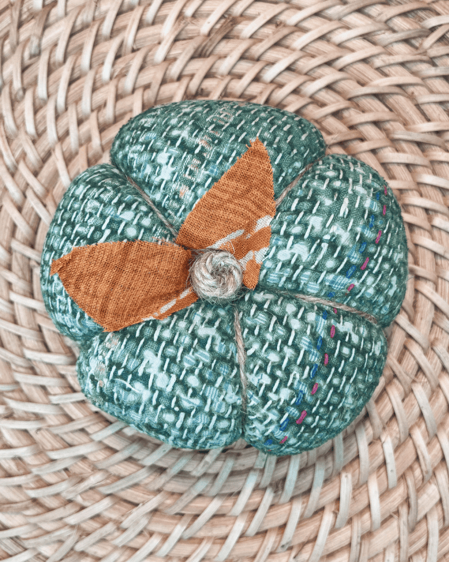 Vintage Kantha Pumpkin | Small - Asha Project Kantha-Saree-Handmade