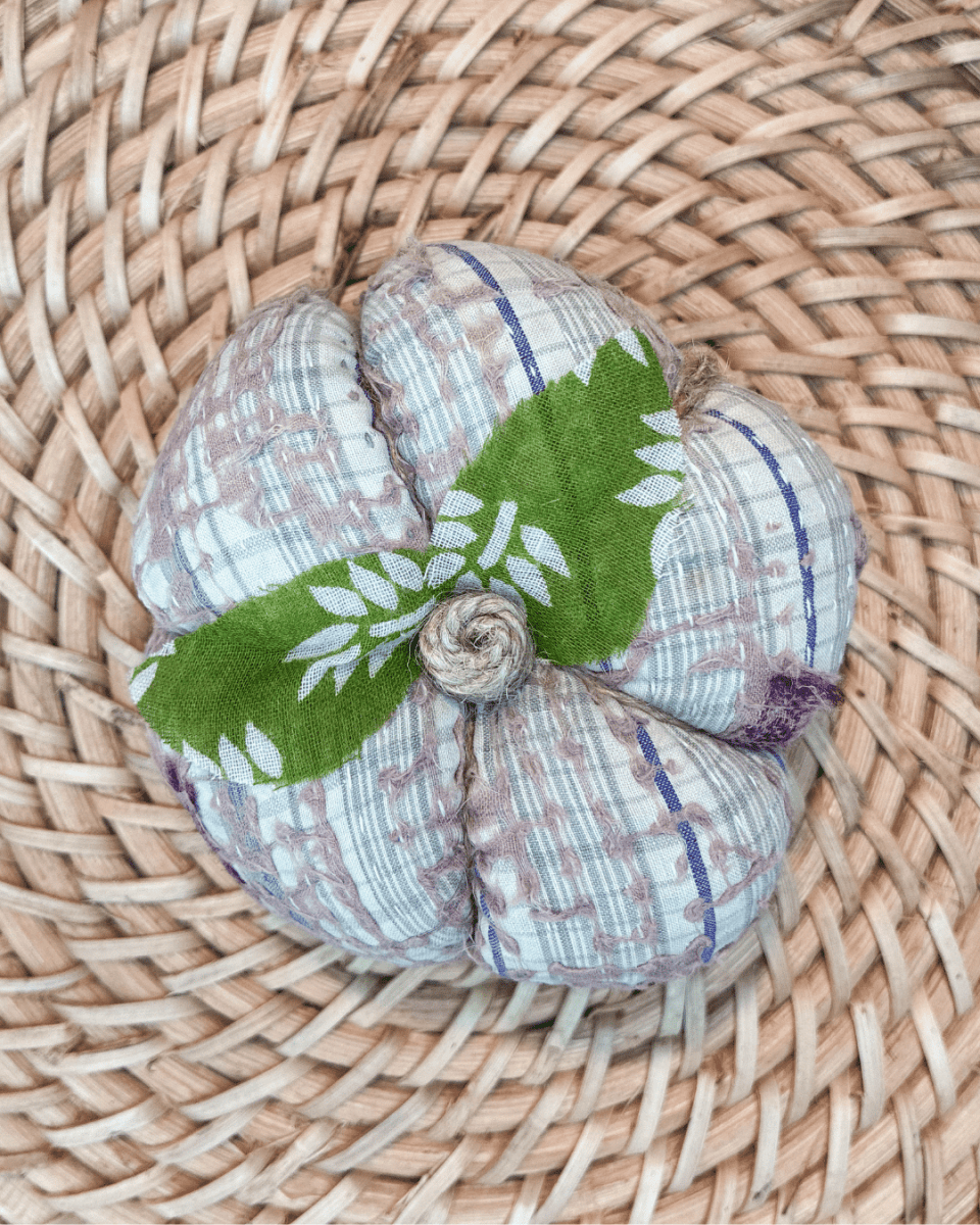 Vintage Kantha Pumpkin | Small - Asha Project Kantha-Saree-Handmade